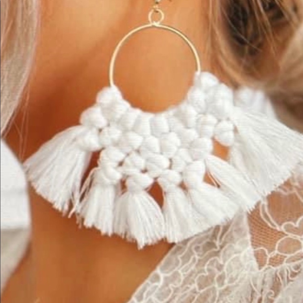 Beautiful crochet earrings
